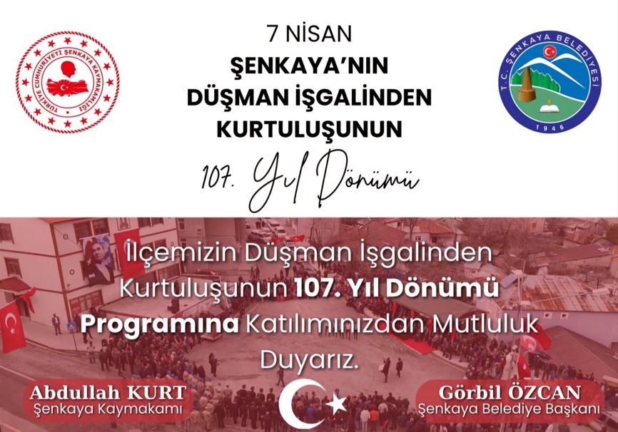 İlçemizin Düşman İşgalinden Kurtuluşunun 107. Yıl Dönümü Programı’na, tüm hemşerilerimiz davetlidir.